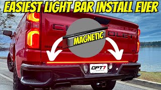 Easiest Tailgate Light Bar to Install Ever! OPT7 Redline Series.