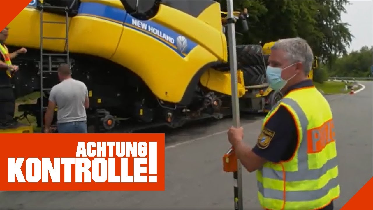 Schwertransport mit zu wenig Abstand! Und zu breit? | 1/2 | Kabel Eins | Achtung Kontrolle