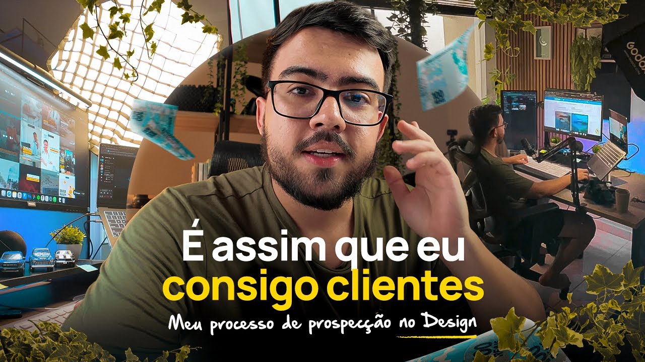 Como eu consigo CLIENTES de DESIGN em 2026 (e como consegui no início) | VLOG