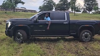 I almost wrecked my $100,000 truck  while mudding  for the first time
