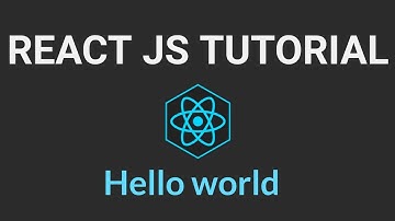 React Js Tutorial in Telugu - 2 - Hello World