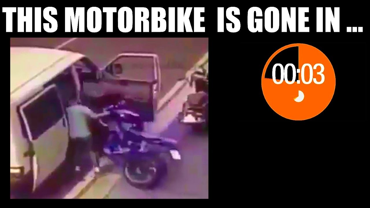 👮 Motorcycle STOLEN in LESS THAN 10 SECONDS That is so scary