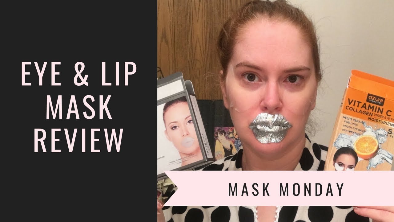 SILVER FOIL LIP MASK + VITAMIN C EYE MASK Demo + Review YouTube