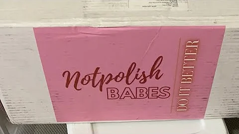 Unboxing My Not polish medium box2022 in real time@notpolish_nails