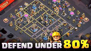 Defend All Meta Armies Under 80% 🤯 Best TH18 (CWL/War/Legend) Base Link @BestCoCBases
