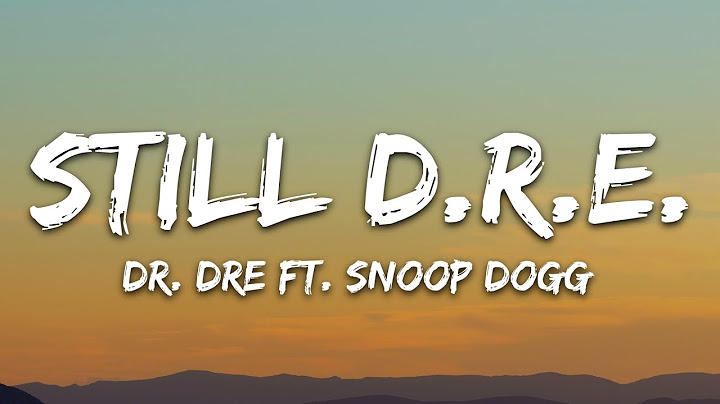 Still D.R.E. Lyric Video version - Lyric Video performance video thumbnail