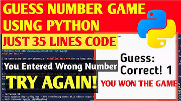 How To Code Number Guessing Game Using Python | Easy Python Game Development Tutorial For Beginners