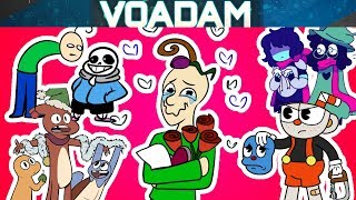 All VOAdam (Comic Dubs From December!) With Baldi's Basics, Cuphead, Pokemon and Deltarune