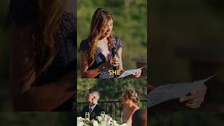 Mother of The Groom Showers the Bride with Love in Her Speech / Serendipity Gardens Oak Glen Wedding