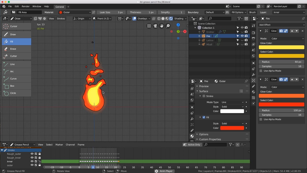 flame in blender 4 YouTube