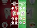 worst🤮 VS best✨ habit for teeth #dental #health #dentalcare #healthtips #dentalhealth