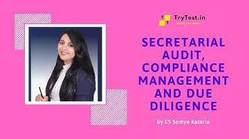 CS Professional | Secretarial Audit, Compliance Management and Due Diligence | CS Somya Kataria