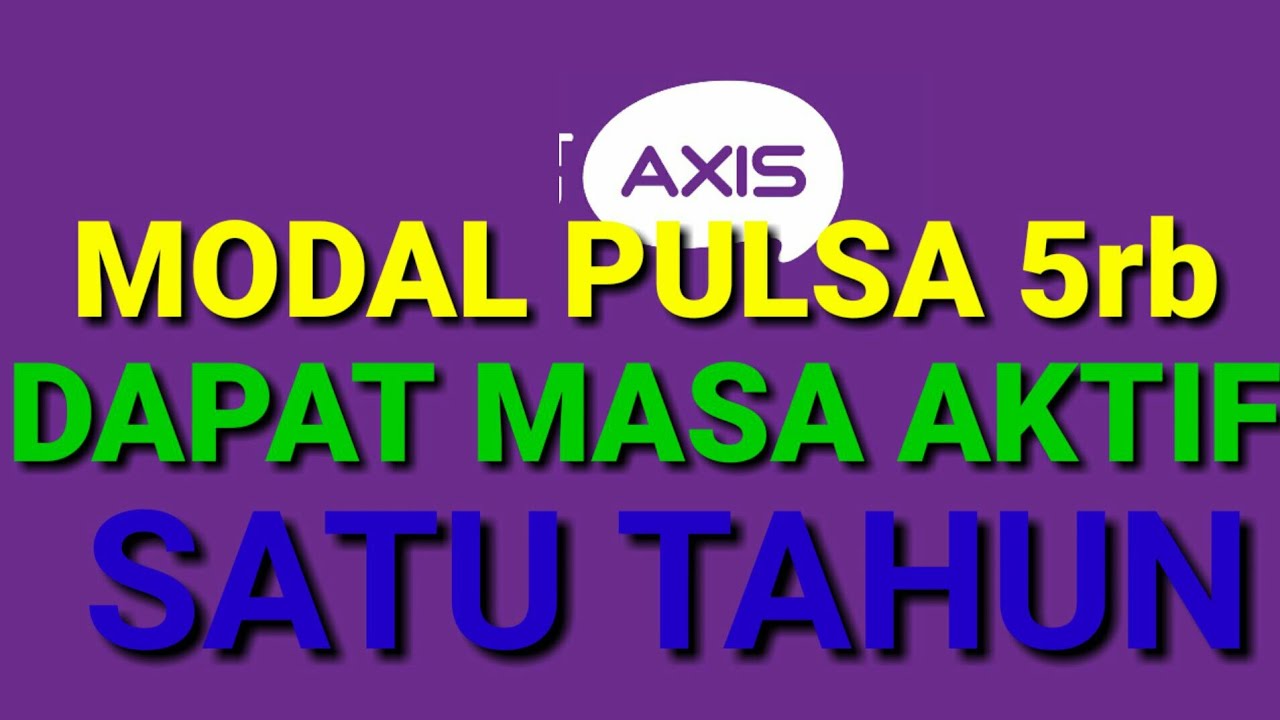 Cara perpanjang masa aktif axis 
