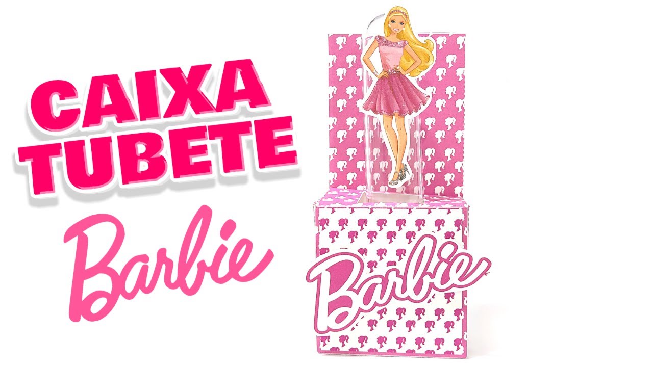 Caixa Milk para Lembrancinhas Barbie - 8 Un - Extra Festas