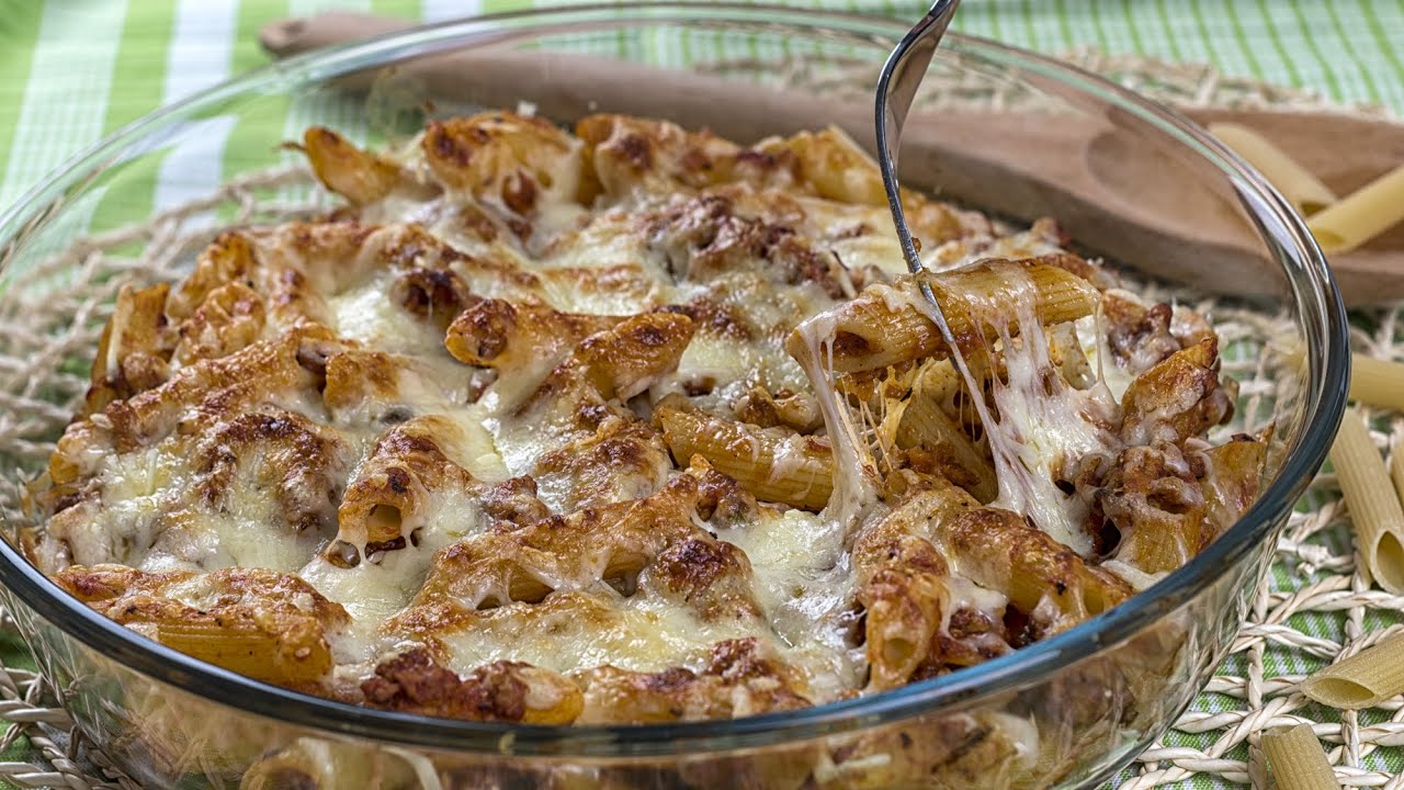 MACARRONES con POLLO fáciles y para toda la familia 🍝