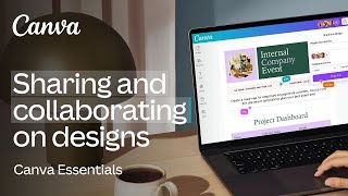 SHARING AND COLLABORATING IN CANVA | step to step tutorial | skill_box| #trending #canvatutorial
