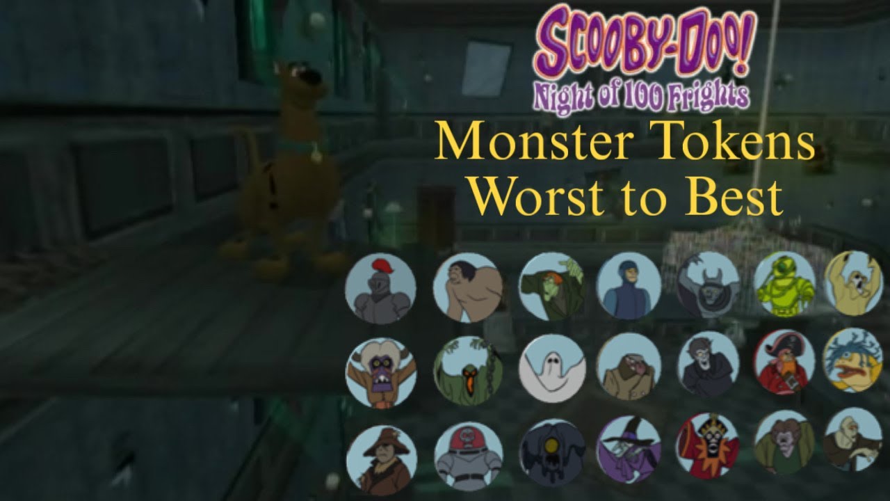 Рейтинг всех жетонов монстров в игре Scooby Doo Night of 100 Frights
