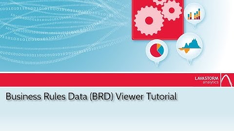 BRD Viewer Tutorial in the Lavastorm Analytics Engine