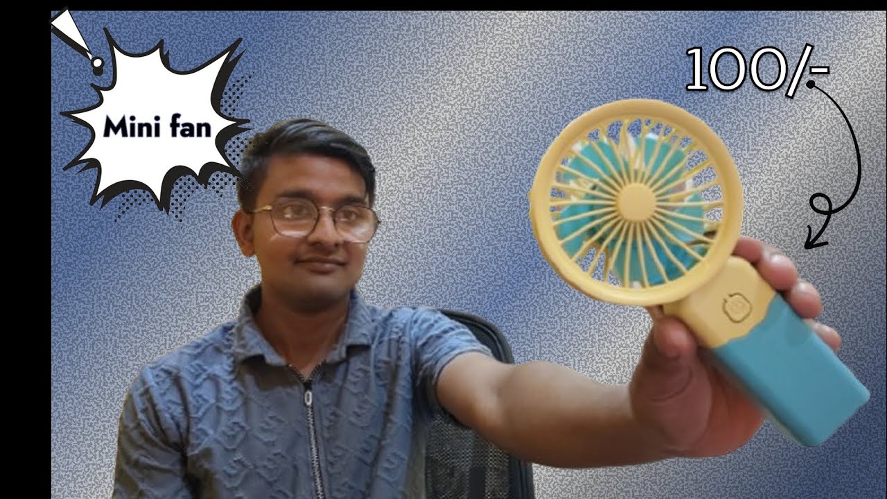 Mini Electric Fan Under ₹100 Unboxing 