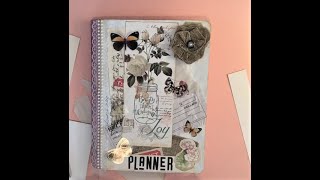 Diy vintage Planner from dollar tree composition book