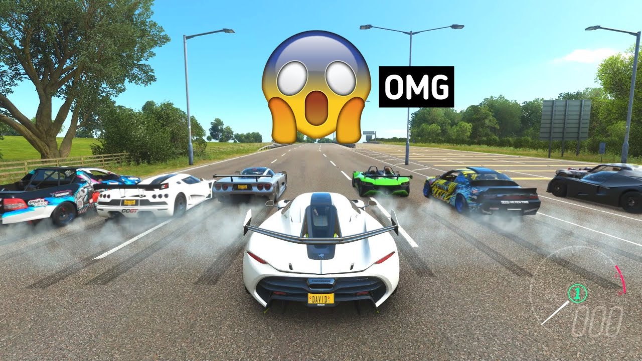 Koenigsegg Jesko 😱 9th Gear Car Race - Forza Horizon 4 #shorts