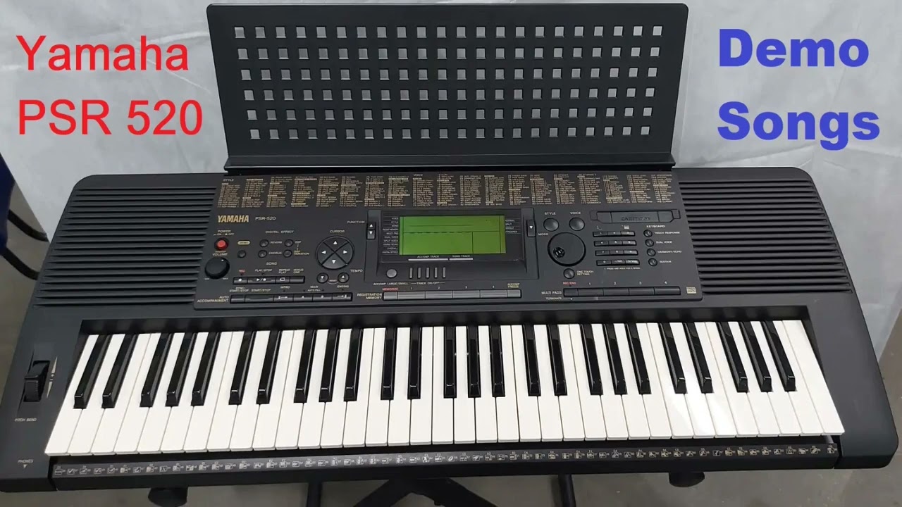 YAMAHA⭐️PSR-520 キーボード Yamaha PSR-520 - Demo Songs deste lendário arranjador muito top