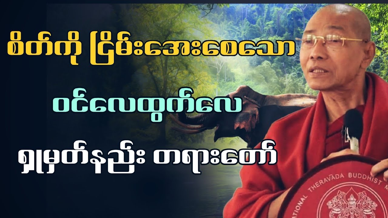 စိတ်ကို ငြိမ်းအေးစေသော ဝိပဿနာရှုမှတ်နည်း တရားတော်...(ပါချုပ်ဆရာတော်ဘုရား)...#တရားတော်များ 