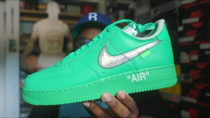 Size 6 - Nike x Off-White Air Force 1 Low Light Green Spark (Brooklyn)