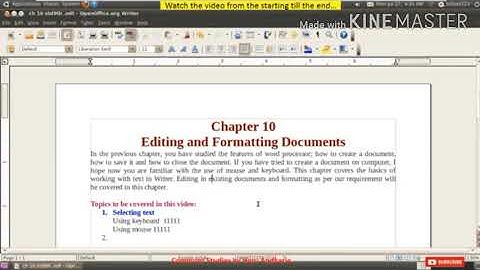 Std-9//Subject-Computer//Chapter-10//Editing and Formating document//Expalanation//By-PShahrukh sir