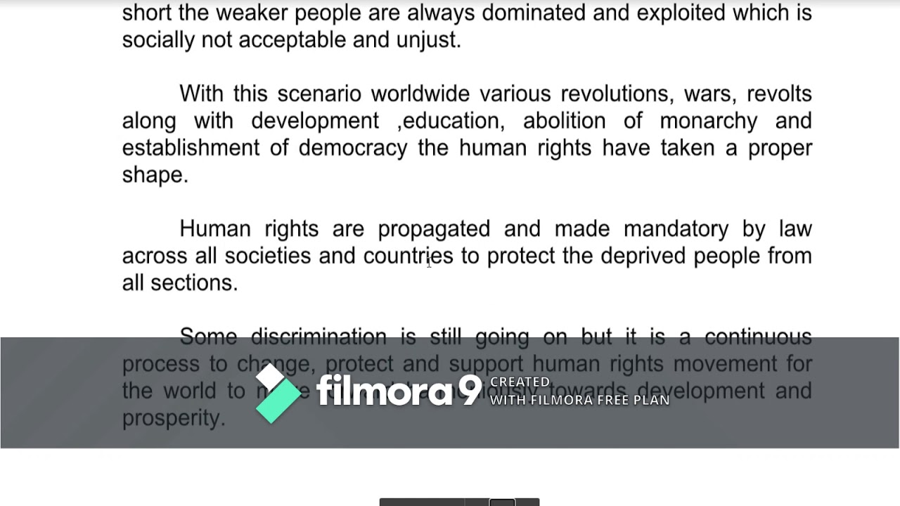 rights of humans essay