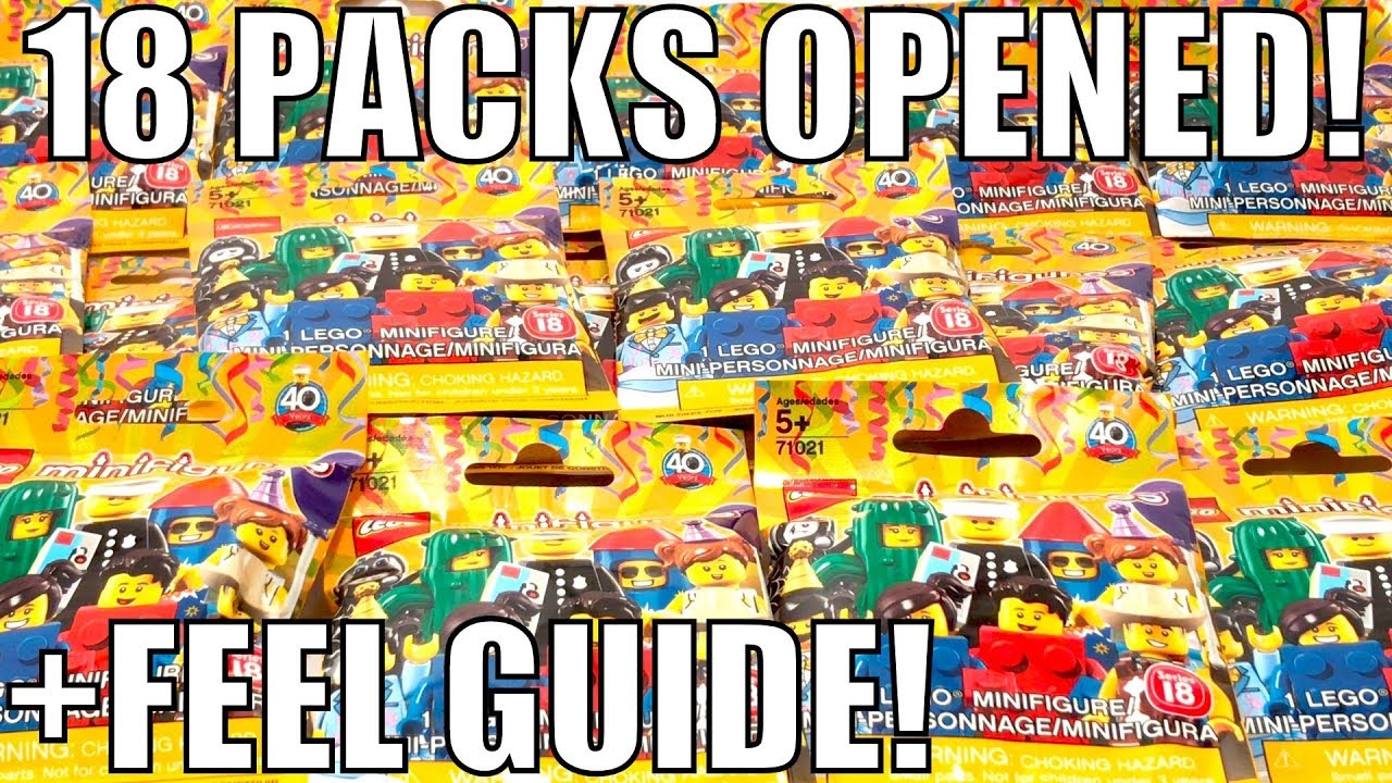 LEGO Series 18 Minifigures: 18 Pack Opening - How To Feel The Packs - I Got A Duplicate! 😠 - YouTube