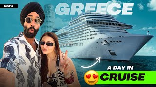 Sahiba ko diya Next Level SURPRISE 😍 yakeen hi nahi hua 😱 A Day in CRUISE in GREECE ❤️ Day 5