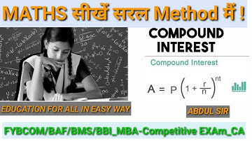 Lec 1 Compound Interest Mathematics Fybcom sem 2 University Paper Solution Maths NEP SEM1