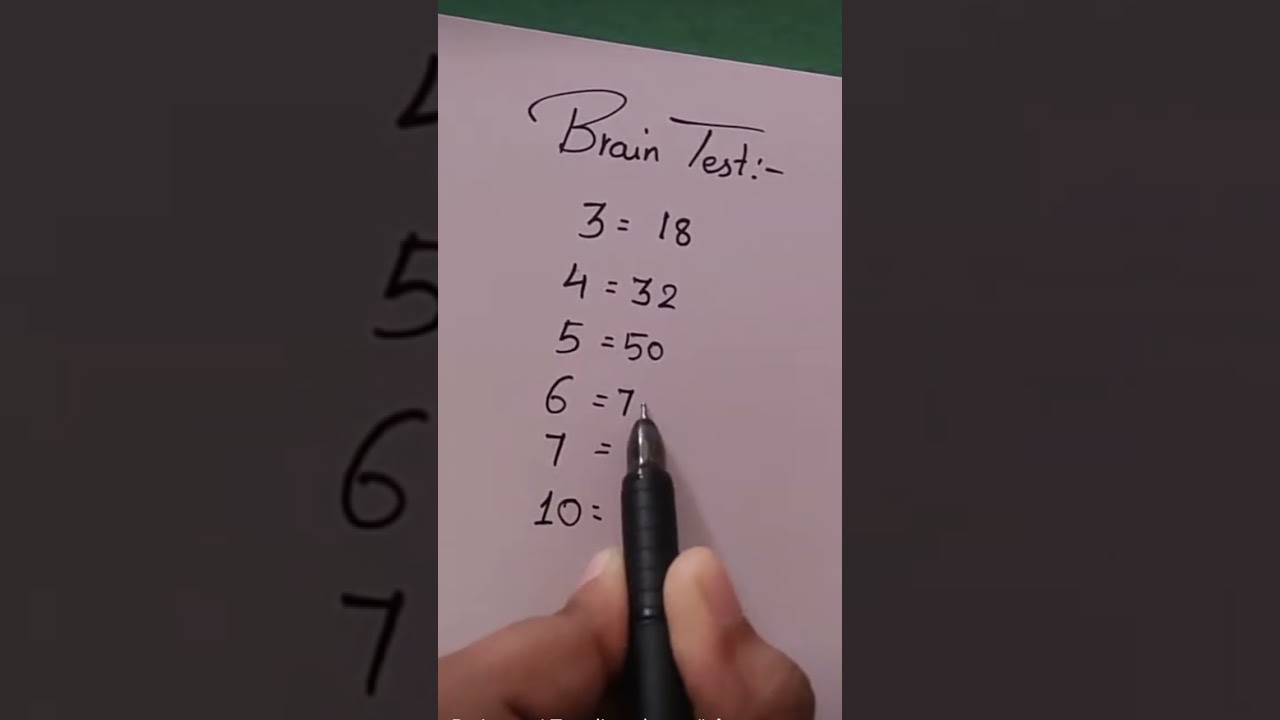 Brain Test# ||Tecmath Learning||