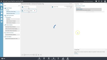 Azure ML Studio: Demo DonorsChoose.org Recommender