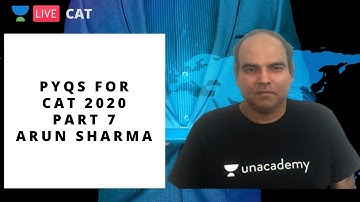 PYQs for CAT 2020 | Part 7 | Arun Sharma