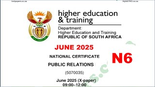 PUBLIC RELATIONS N6 JUNE 2025 QUESTION 2