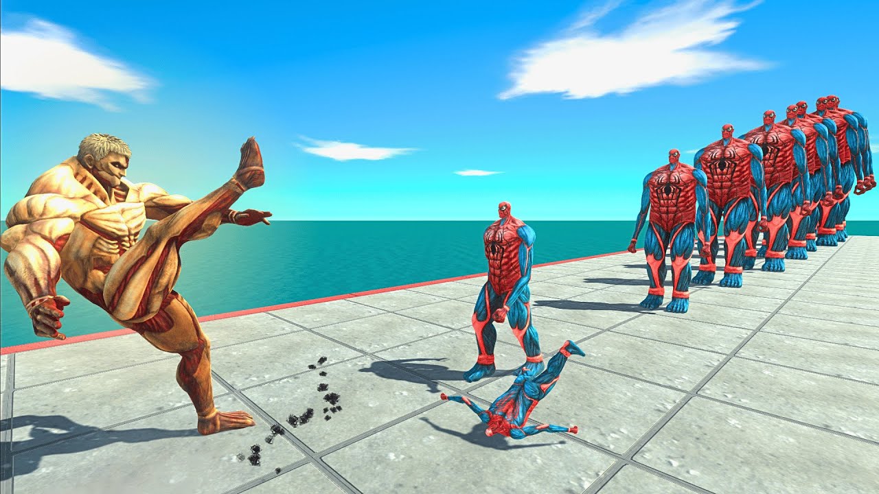 Creepy Monsters to Titan Evolution vs 10 Levels of Spider-Man Colossal Titan – ARBS Size Comparison