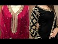 mirror work neck design for kurti || mirror work dress designs ideas 2021 || mirror work embroidery