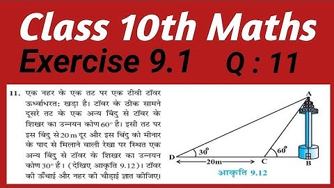 Q 11 ex 9.1 class 10 math solution by Manjeet Verma (Manjeet maths)