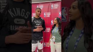 Kysre Gondrezick doing media for NBA 2K23 Summer League