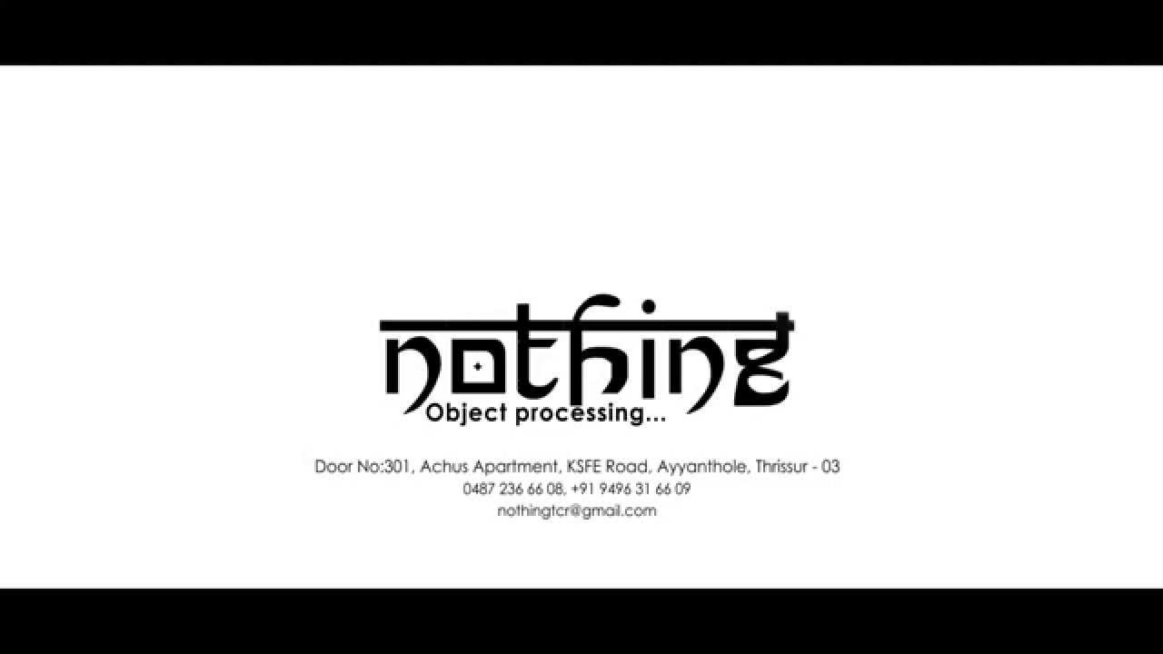 nothing 3d title graphics - YouTube