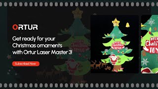 Using Ortur Laser Master 3 unlocks ASMR | Non-woven engraving | Christmas tree
