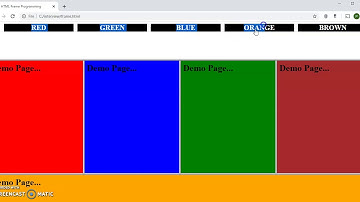 HTML Target Frames part 2