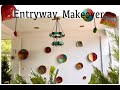 DIY BOHO BASKET WALL DECOR | Cafe Entryway Makeover | Bamboo Basket Decor | Bamboo DIY decor