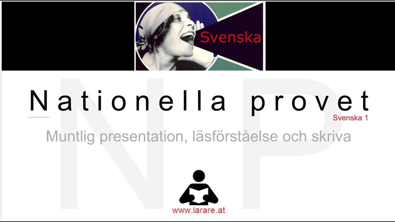 Webblektion: Nationella provet i Svenska 1 - YouTube