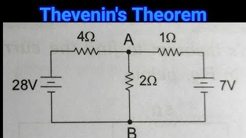 || Find the current through 2 ohm resistor using thevenin