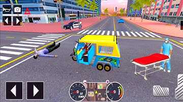 Tuk Tuk auto rickshaw driver 3D game - #182 auto rickshaw driving game - Android iOS Gameplay