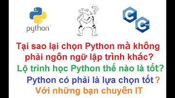Tại sao lại chọn Python, Lộ trình học python, Python có phải là lựa chọn tốt cho các bạn chuyên IT?