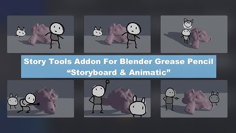 BSLIVE Storyboard and Animatic Addon for Blender - Workflow for Grease Pencil On Camera